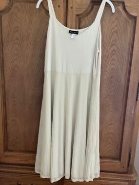 Soft Cream A-Line Maxi Skirt by Forever 21